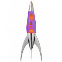 Raketen-Lavalampe – Lila mit Orange – Retro Design & Sensorisches Stimmungslicht