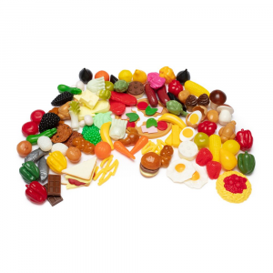 Ernährungsset – 114-teiliges Lebensmittel-Spielset für Kinder